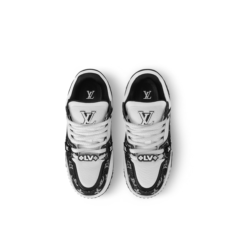 Sneaker LV Trainer Maxi Monogram Noir et Blanc