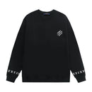 Louis Vuitton - Pull en coton à motif Marques LV Noir