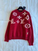 Louis Vuitton - Pull en laine logo LV Rouge