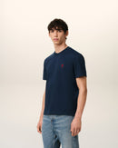Ami - T-shirt Patch Ami De Cœur en coton Bleu Marine