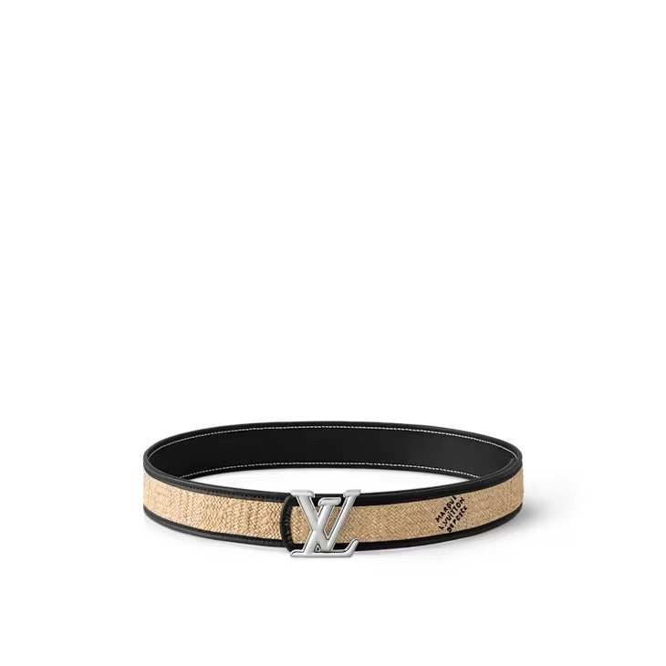 Louis Vuitton - Ceinture LV Dimension Raffia 40 mm réversible