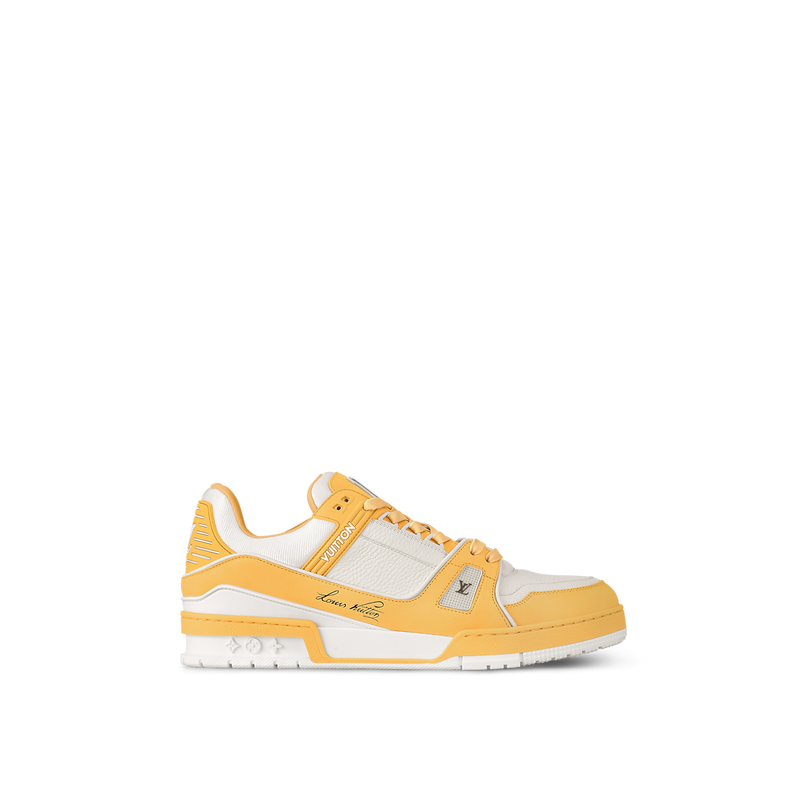 Sneaker LV Trainer Orange Beige