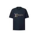 Louis Vuitton - Tee-shirt manches courtes ornementé LV Vers Dark Blue