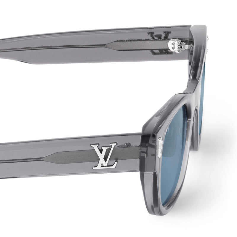 Louis Vuitton - Lunettes de soleil carrées rondes LV Confidence Gris