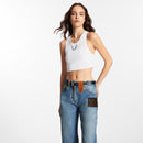 Louis Vuitton - Ceinture LV Iconic 25 mm réversible Toile Damier Ébène