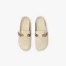 Burberry - Sabots Urchin en cuir velours Check Bake