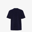 Fendi - T-shirt en piqué FF Bleu