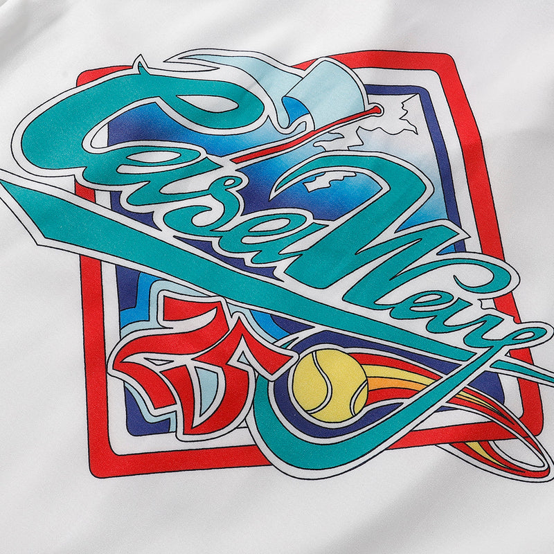 Casablanca Paris - Ensemble CHEMISE + SHORT Casaway Blanc/Bleu/Rouge