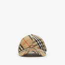 Burberry - Casquette de baseball en coton mélangé Check EKD Sable