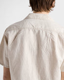 Prada - Chemise à manches courtes en chambray Naturel