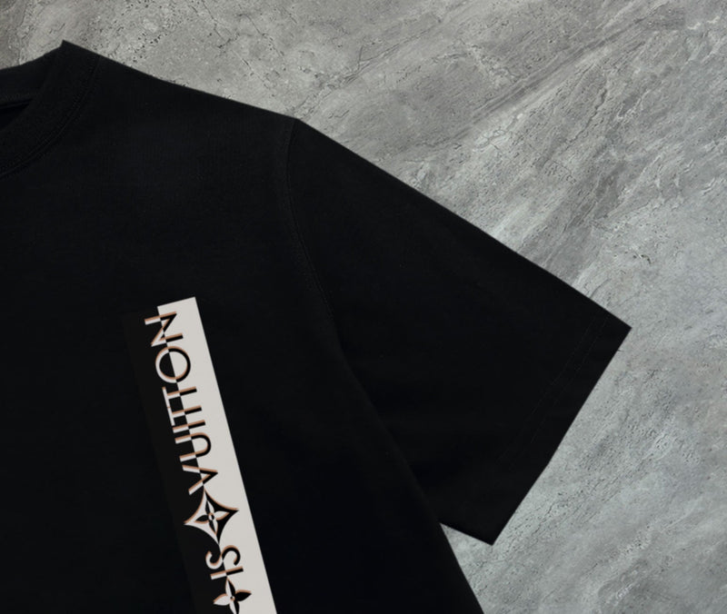 Louis Vuitton - T-shirt manches courtes LV Vertical Noir