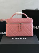 Chanel - Sac à bandoulière 18cm Rose/Bleu Clair/Blanc