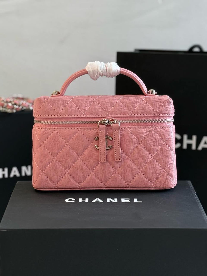 Chanel - Sac à bandoulière 18cm Rose/Bleu Clair/Blanc