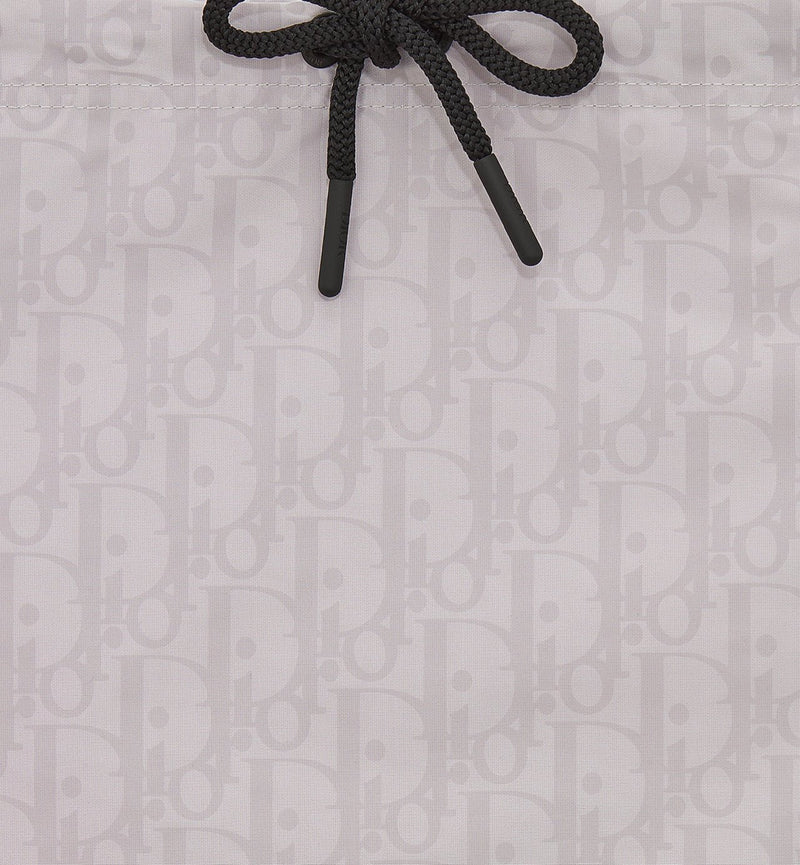 Dior - Short de bain Dior Oblique Toile technique Perle