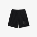 Burberry - Short en coton avec badge EKD Noir