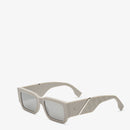 Fendi - Lunettes De Soleil Fendi Diagonal en acétate grège Gris