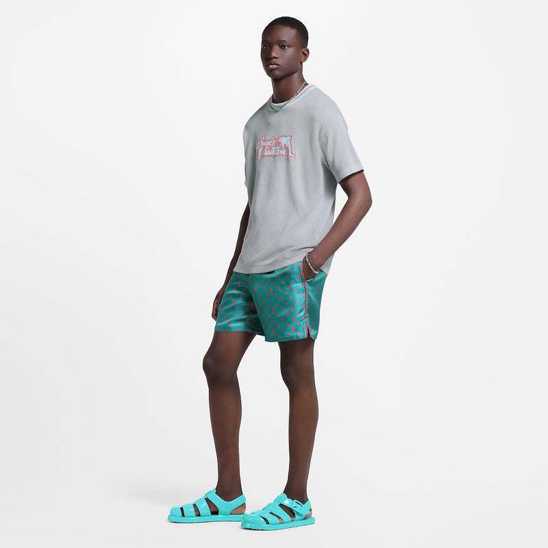 Louis Vuitton - Short Monogram en soie Rose Strawberry Ice