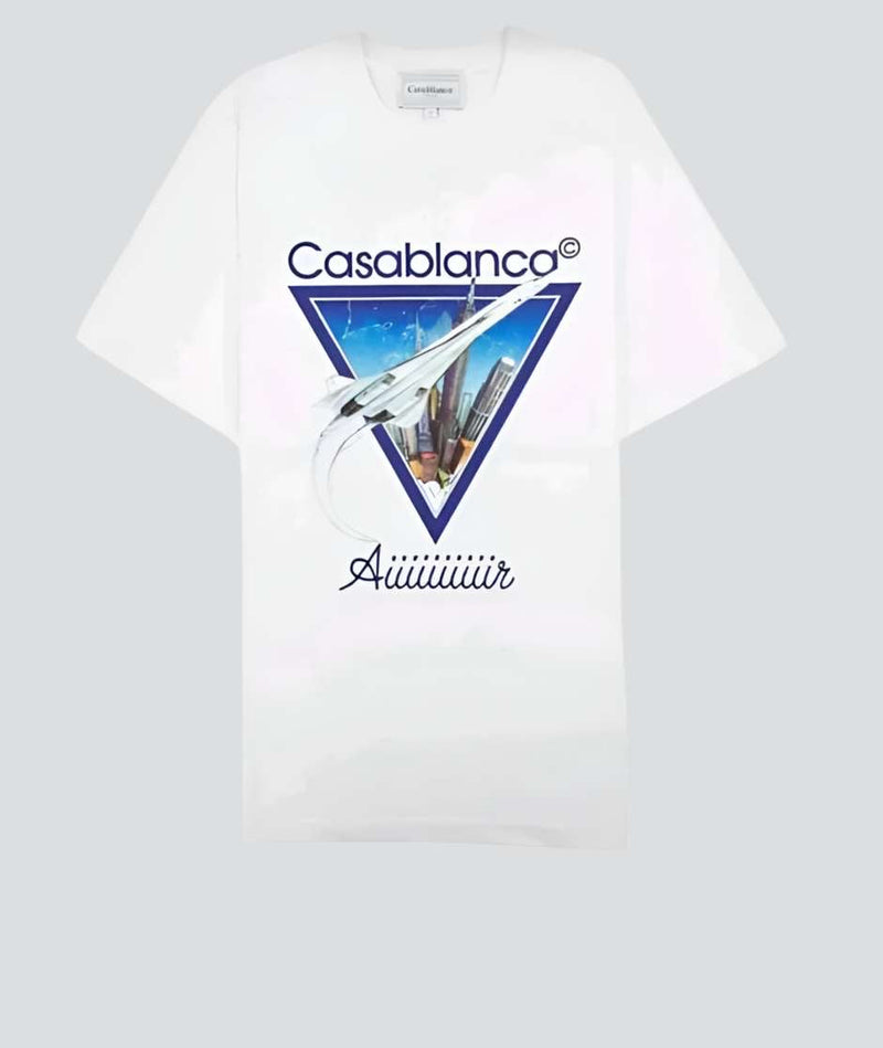 Casablanca - T-shirt Tennis club Blanc