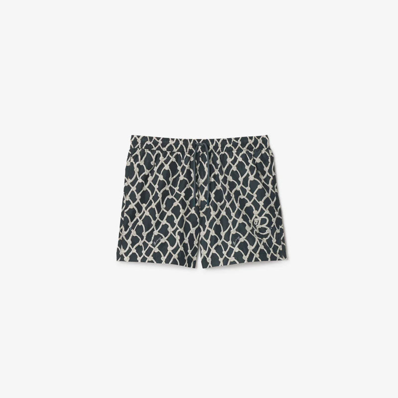 Burberry - Short de bain en nylon à motif corde
