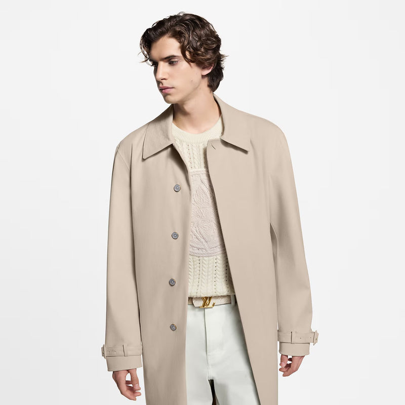 Louis Vuitton - Ceinture LV Dimension Monogram Héritage 40 mm réversible Beige