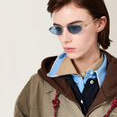 Miu Miu - Lunettes de soleil Logo Verres Indigo