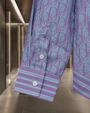 Dior - Chemise à Manches Longues avec Motif Lilas