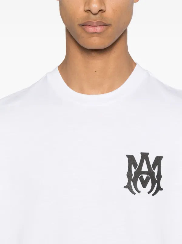 Amiri - T-shirt en coton à logo imprimé Blanc