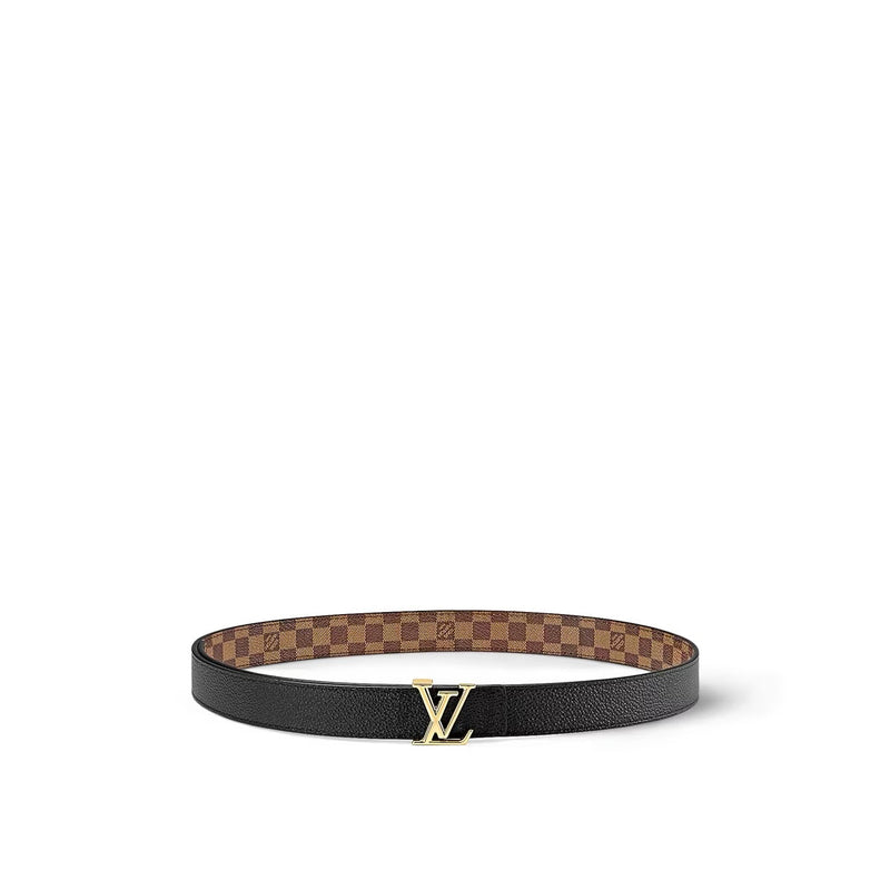 Louis Vuitton - Ceinture LV Iconic 25 mm réversible Toile Damier Ébène