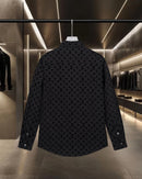 Louis Vuitton - Chemise manches longues motif intégral LV Noir