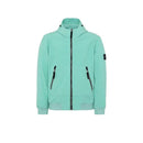 Stone Island - Blouson zippé Badge Stone Island Vert Menthe