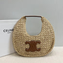 Céline - HOBO BAG IN Raffia and Calfskin