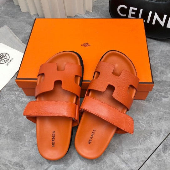 Hermes - Sandales Chypres Orange Full