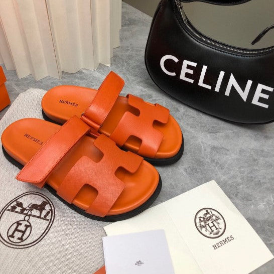 Hermes - Sandales Chypres Orange Full