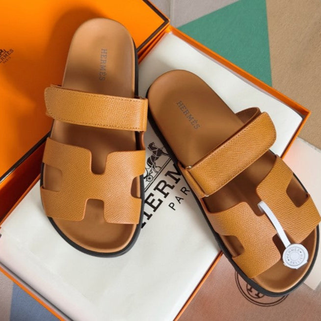 Sandales Chypres Hermes Caramel Full