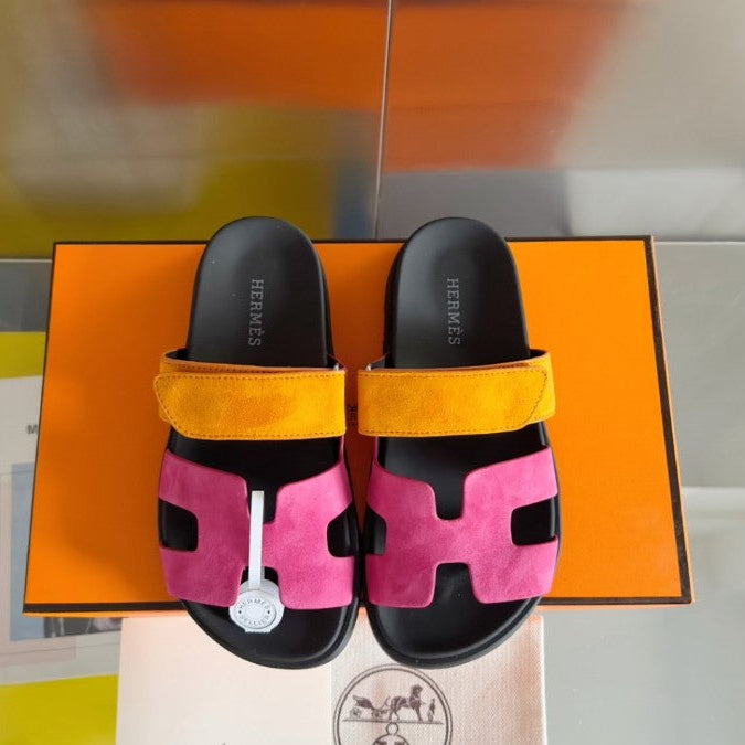 Hermes - Sandales Chypres Rose Orange