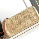 C­eli­ne - Small Cabas Thais Raffia Calfskin Top