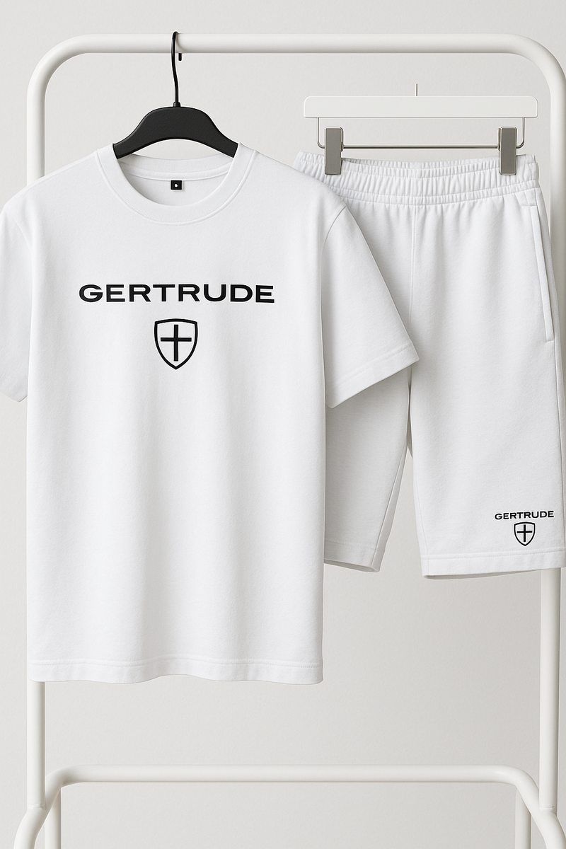 Ensemble Gertrude Blanc – Short + T-Shirt