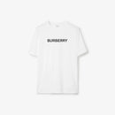 Burberry - T-shirt en coton à logo Blanc