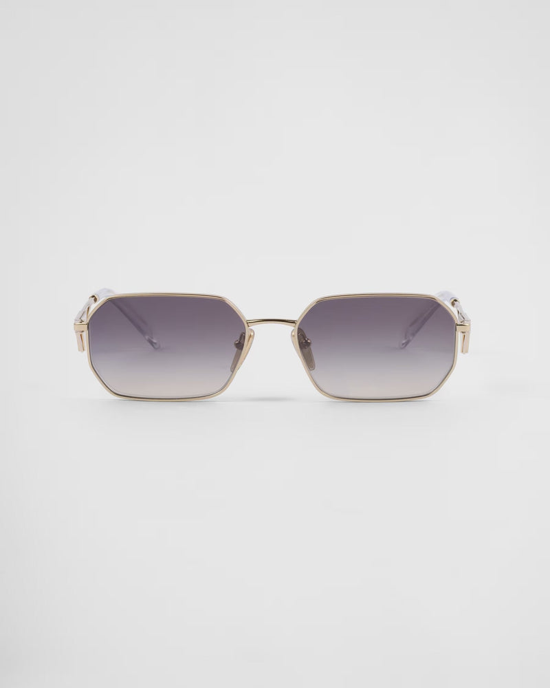 Prada - Lunettes De Soleil avec logo triangulaire Verres Iris Dégradés