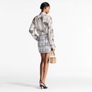 Louis Vuitton - Mini-jupe en tweed graphique