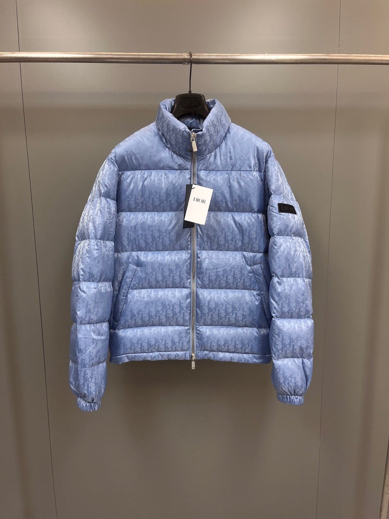 Dior - Doudoune CD oblique Bleu Ciel