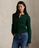 Ralph Lauren - Cardigan torsadé en laine et cachemire Castleton Green
