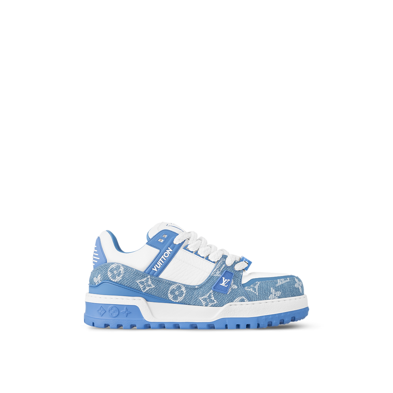 Sneaker LV Trainer Maxi Bleu Ciel Blanc