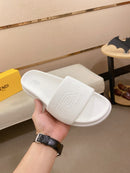 Fendi - Claquettes Fendi Roma Classique Blanc