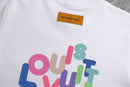 Louis Vuitton - T-shirt manches courtes lettres Multicolores Blanc