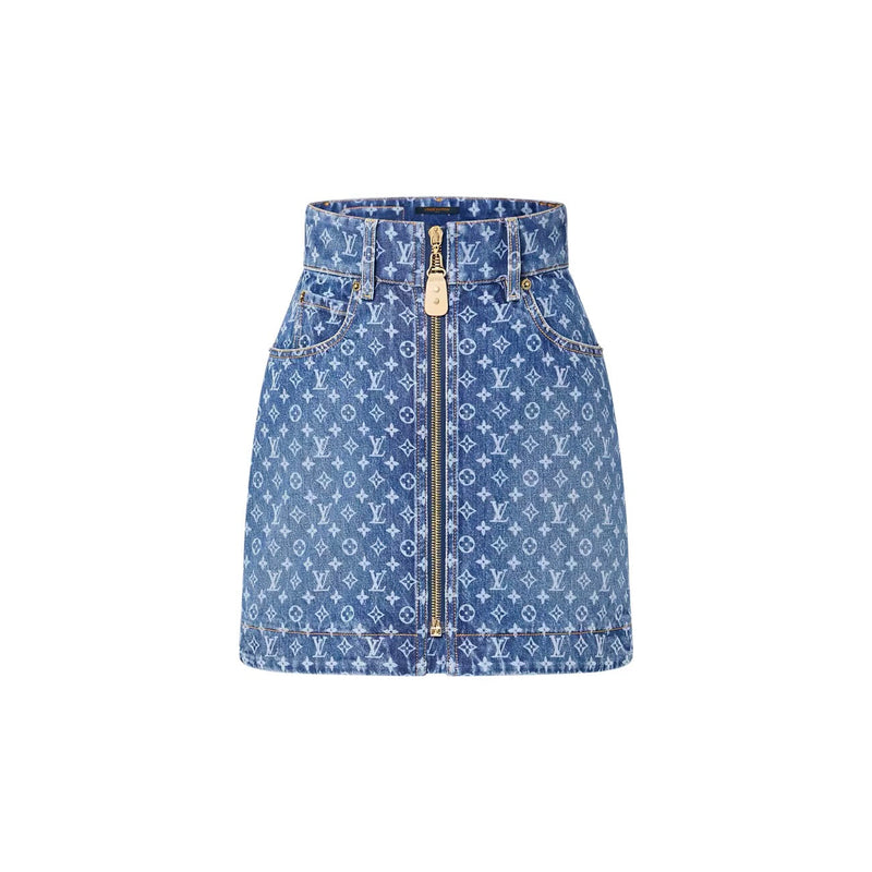 Louis Vuitton - Mini-jupe Monogram Denim