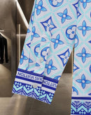 Louis Vuitton - Chemise manches longues motif intégral LV coloré Nuance de Bleu