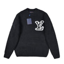 Louis Vuitton - Pull en laine a motif LV Noir