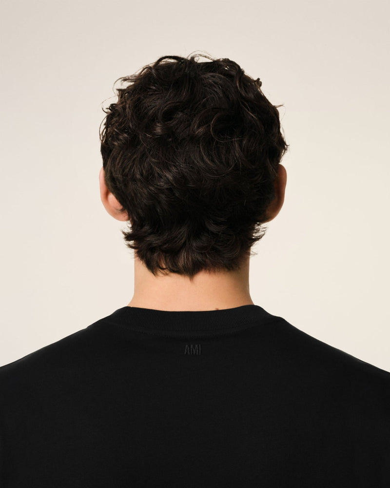 Ami - T-shirt Patch Ami De Cœur en coton Noir