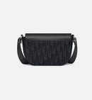 Mini sac Messenger à rabat Saddle Noir